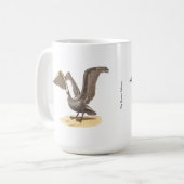 ザブラウンペリカン(Pelecanus occidentalis) NY鳥 コーヒーマグカップ (正面左)