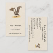 ザブラウンペリカン(Pelecanus occidentalis) NY鳥 名刺 (正面/裏面)