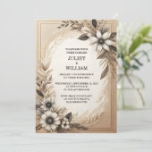 ザブラウン秋木製紙リサイクル紙結婚ズ 招待状 (スタンド正面)