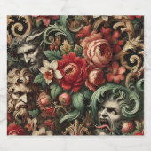 ザブラザースグリーン – ゴシックフローラ枕 ビールラベル (シングルラベル)