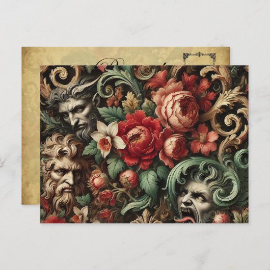 ザブラザーズ・グリーン – ゴシックビクトリアン体 シーズンポストカード (正面/裏面)