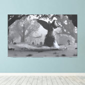 ザブラックエンジェル（冬） キャンバスプリント (インサイチュ (ウッドフロア))