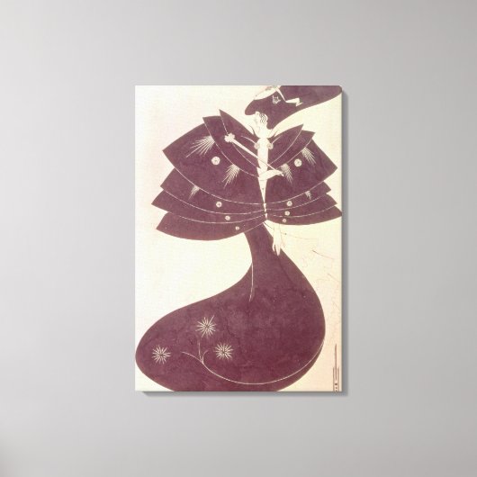 ザブラックケープ英文イラストレーションエディティ キャンバスプリント (正面)