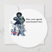 ザブラックコルサーモノグラムホワイトシャンパンラウンド 案内状 (裏面)