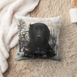 ザブラックゴールデンレトリバー クッション