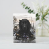 ザブラックゴールデンレトリバー ポストカード (スタンド正面)