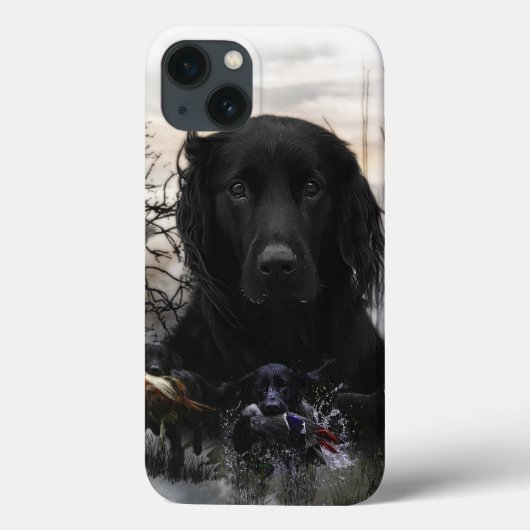 ザブラックゴールデンレトリバー Case-Mate iPhoneケース (裏面)