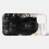 ザブラックゴールデンレトリバー Case-Mate iPhoneケース (裏面 (横))