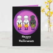 ザブラックシープハロウィーン カード (黄色い花)