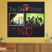 ザブラックヒツジ キャンバスプリント (インサイチュ (リビング))