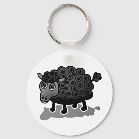 ザブラックヒツジ キーホルダー (正面)