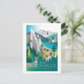 ザブラックヒルズサウスダコタ葉書 ポストカード (スタンド正面)
