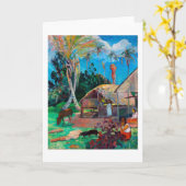 ザブラックピッグGauguin カード (黄色い花)