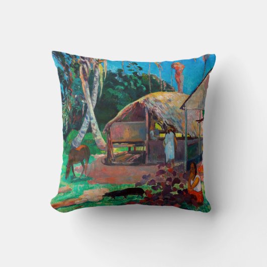 ザブラックピッグGauguin クッション (正面)