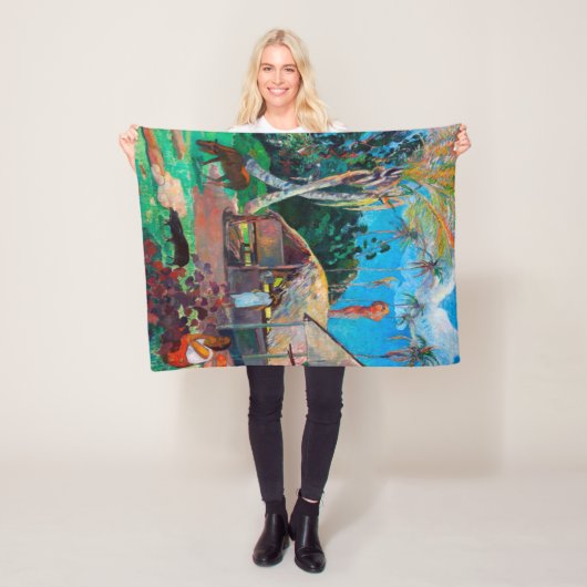 ザブラックピッグGauguin フリースブランケット (インサイチュ)