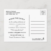 ザブラックレースオンバーラップ素朴ズコレク結婚ション 案内ポストカード (裏面)