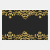 ザブラック素朴金ゴールドコレクション – ラッピング紙 ラッピングペーパーシート (正面)