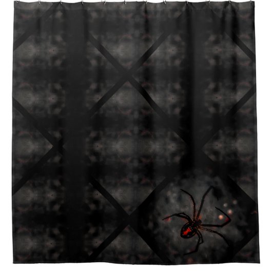 ザブラック・ウィドウ シャワーカーテン (正面)
