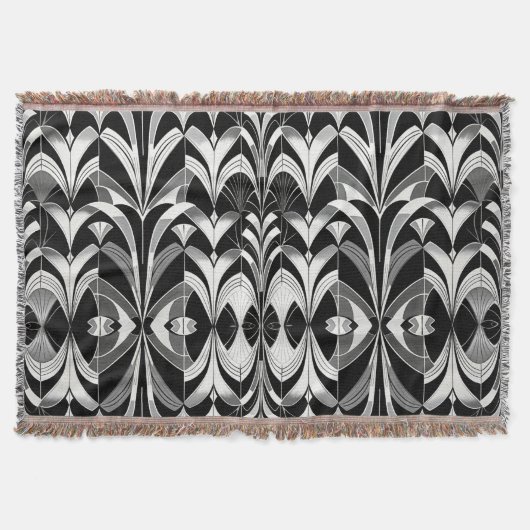 ザブラック&ホワイトフィナリー スローブランケット (正面)
