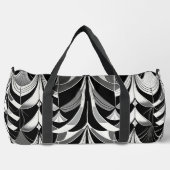 ザブラック&ホワイトフィナリー ダッフルバッグ (正面)