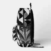 ザブラック&ホワイトフィナリー プリントバックパック (右)