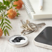 ザブラック《鳥》ハヤブサ キーホルダー (側面)