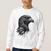 ザブラック《鳥》ハヤブサ スウェットシャツ (正面)