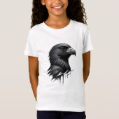 ザブラック《鳥》ハヤブサ Tシャツ (正面)
