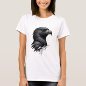 ザブラック《鳥》ハヤブサ Tシャツ (正面)