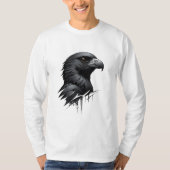 ザブラック《鳥》ハヤブサ Tシャツ (正面)