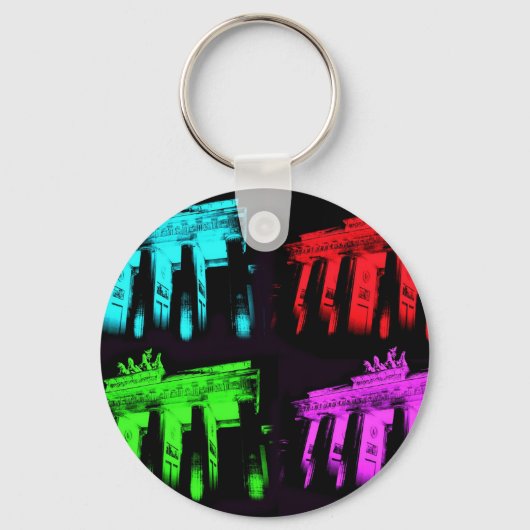 ザブランデンブルク門コラージュ キーホルダー (正面)