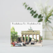 ザブランデンブルク門 ポストカード (スタンド正面)