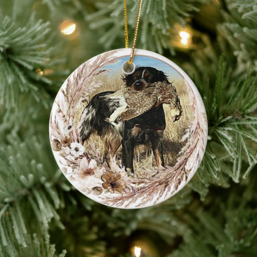 ザブリタニースパニエル犬セラミックオーナメント セラミックオーナメント (ツリー)
