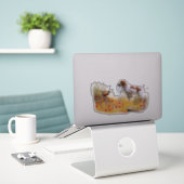 ザブリタニースパニエル犬 シール (デスク上のノートパソコン)