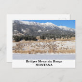 ザブリッジャーマウンテンレンジインモンタナポストカード ポストカード (正面/裏面)