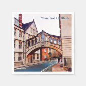ザブリッジ・オブ・シェーズ(Bridge of Sighs) – オックスフォード スタンダードカクテルナプキン (正面)
