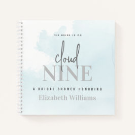 ザブリーズオンクラウドナインブライダルシャワーゲストブック ノートブック