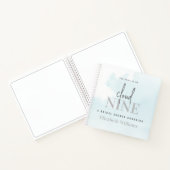 ザブリーズオンクラウドナインブライダルシャワーゲストブック ノートブック (内部)