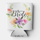 ザブリーズブラック文字&カラフルフローラリース 缶クーラー (正面)