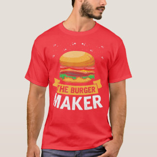 ザブルガーメーカーBarbecue CheeseburgerファーストフードD Tシャツ