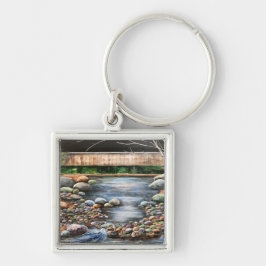 ザブルックオリジナルハンド色彩の鮮やかアート キーホルダー