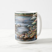 ザブルックオリジナルハンド色彩の鮮やかアート コーヒーマグカップ (正面右)