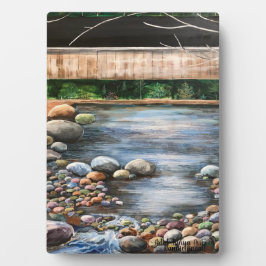 ザブルックオリジナル絵を描ハンドアートランドスケープ フォトプラーク