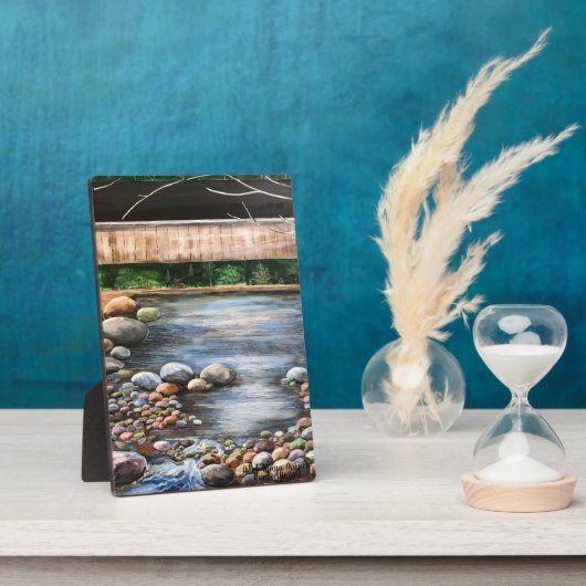ザブルックオリジナル絵を描ハンドアートランドスケープ フォトプラーク (側面)