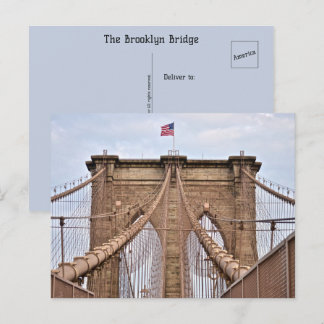 ザブルックリンブリッジハガキNew York America ポストカード