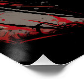 ザブルドッグ，赤と黒001 – ウルズダレア ポスター (コーナー)