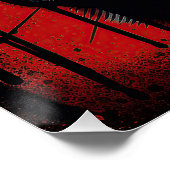 ザブルドッグ，赤と黒002 – ウルズダレア ポスター (コーナー)