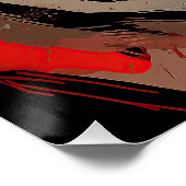 ザブルドッグ，赤と黒004 – ウルズダレア ポスター (コーナー)