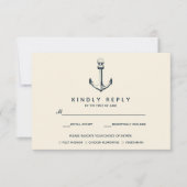 ザブルーいかり |ウェディングRSVPと食事会 出欠カード (正面)