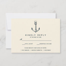 ザブルーいかり |ウェディングRSVPと食事会 出欠カード